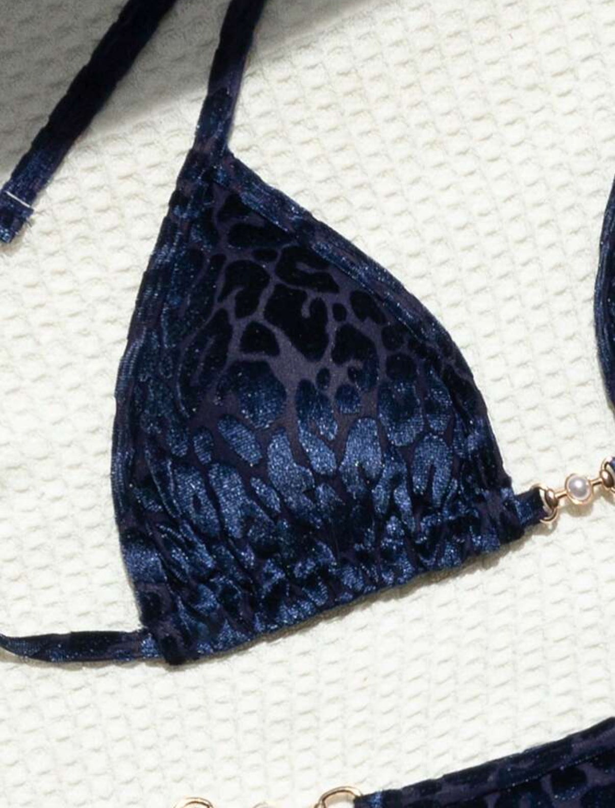 Traje de baño terciopelo Azul