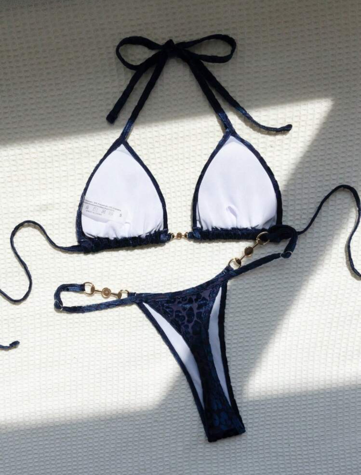 Traje de baño terciopelo Azul