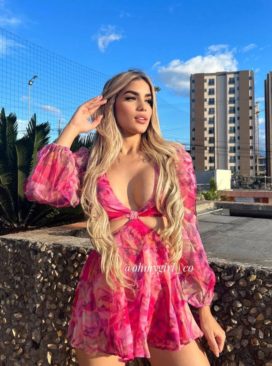 Vestido Kim Fucsia