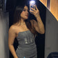 Vestido Plateado