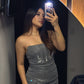 Vestido Plateado