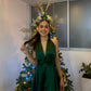 Vestido Satin Verde