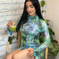 Vestido Marmol Azul