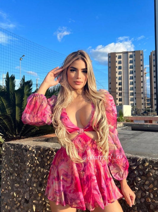 Vestido Kim Fucsia