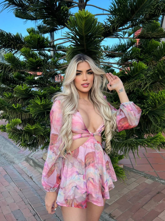 Vestido Kim rosado