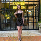 Vestido Satin Negro