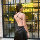 Vestido Satin Negro