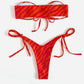 Bikini Naranja leopardo