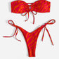 Bikini Naranja leopardo