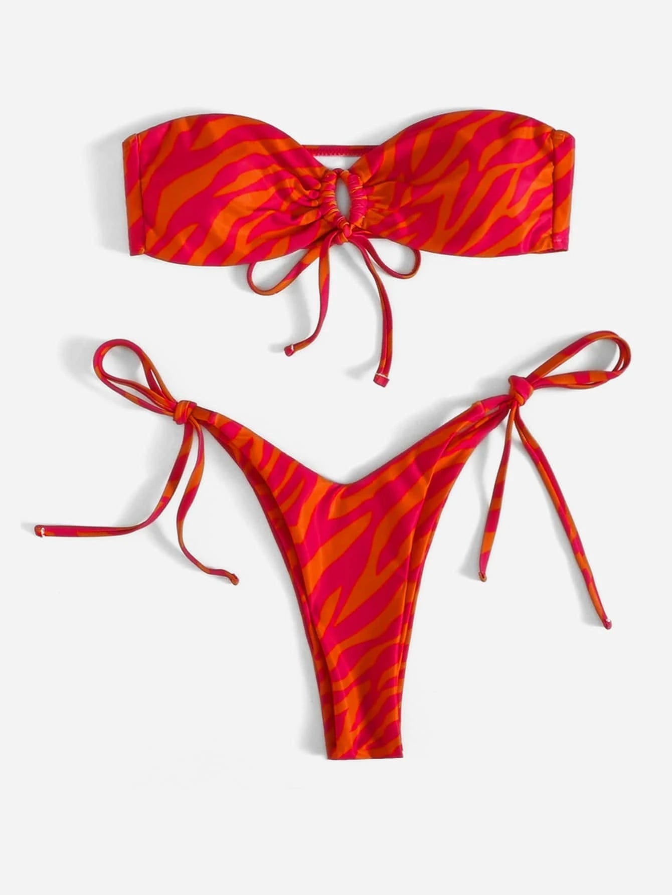 Bikini Naranja leopardo